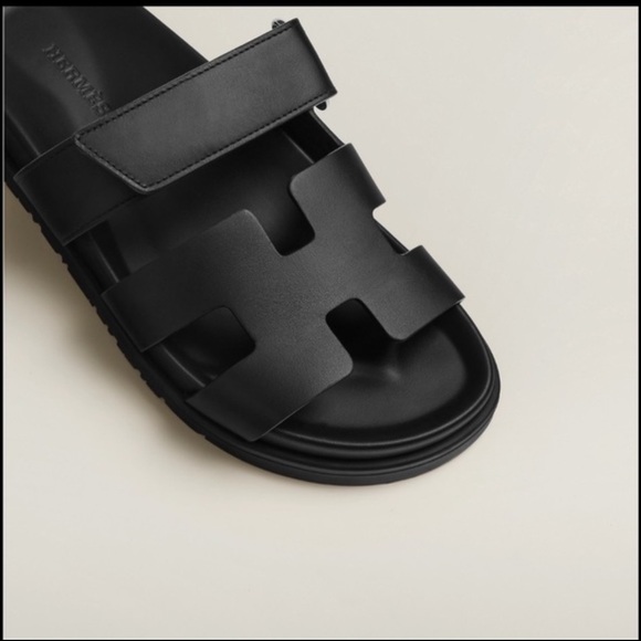 Authentic New Hermes H Leather Dad sandals - Picture 13 of 13